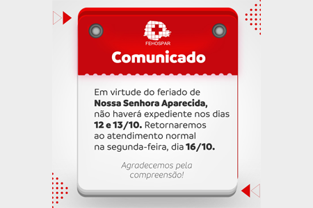 Aviso de Recesso da FEHOSPAR